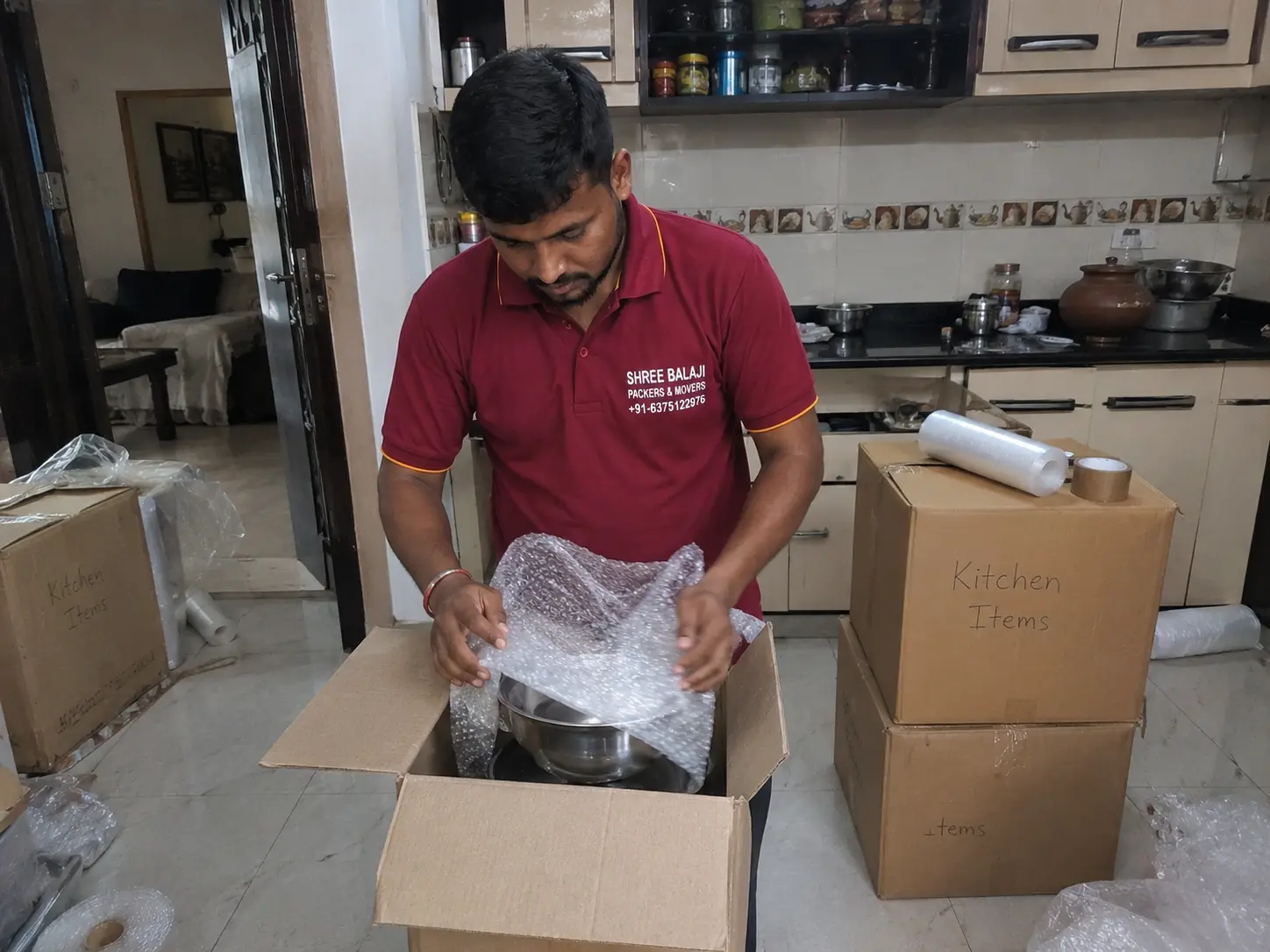 Packing and storage support
